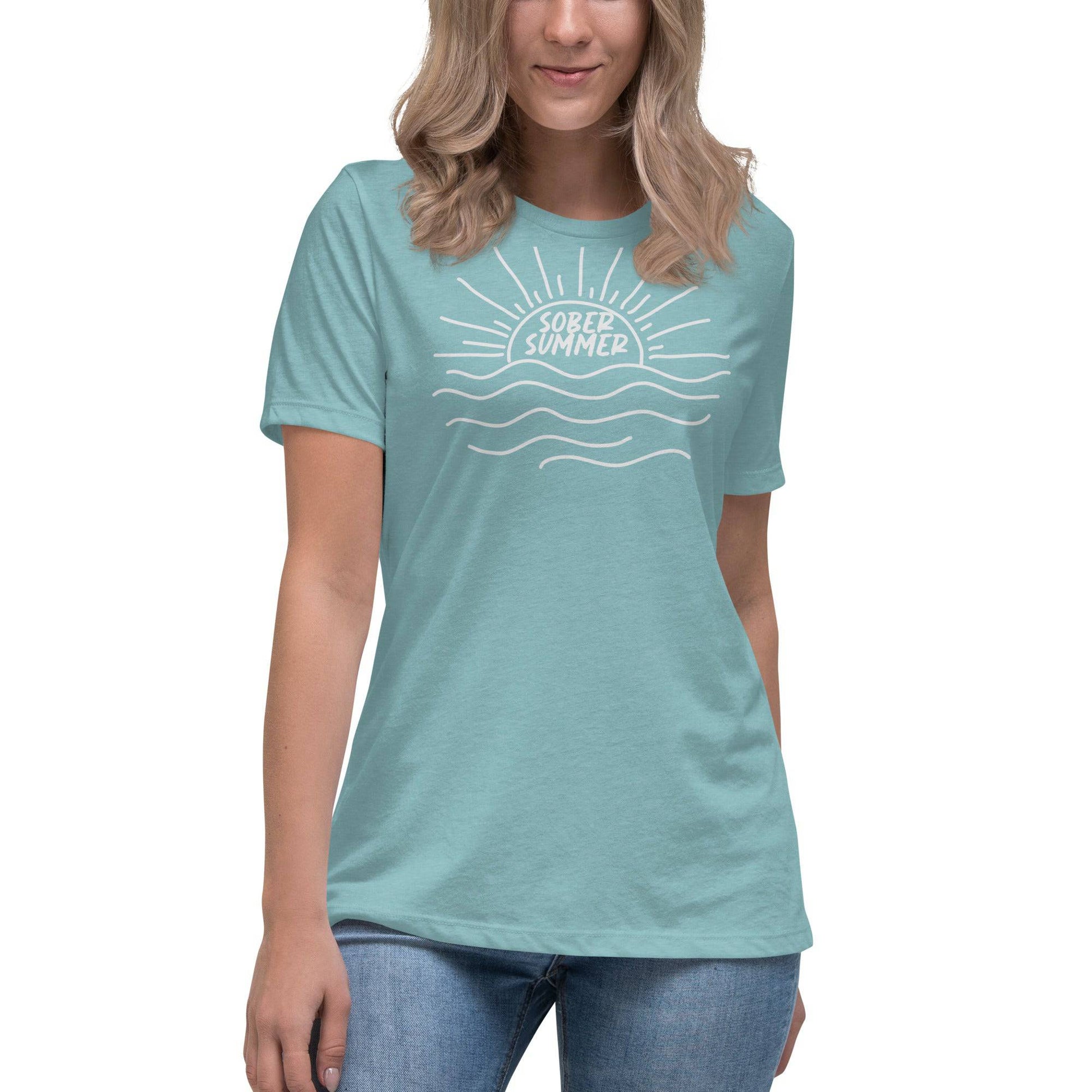 Sober Summer Women's Relaxed T-Shirt - SobrieTees.Life