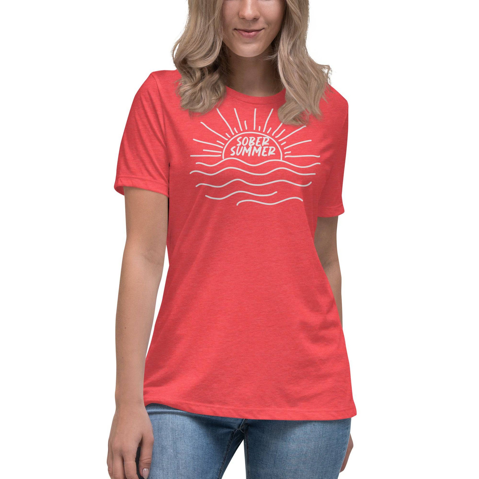 Sober Summer Women's Relaxed T-Shirt - SobrieTees.Life