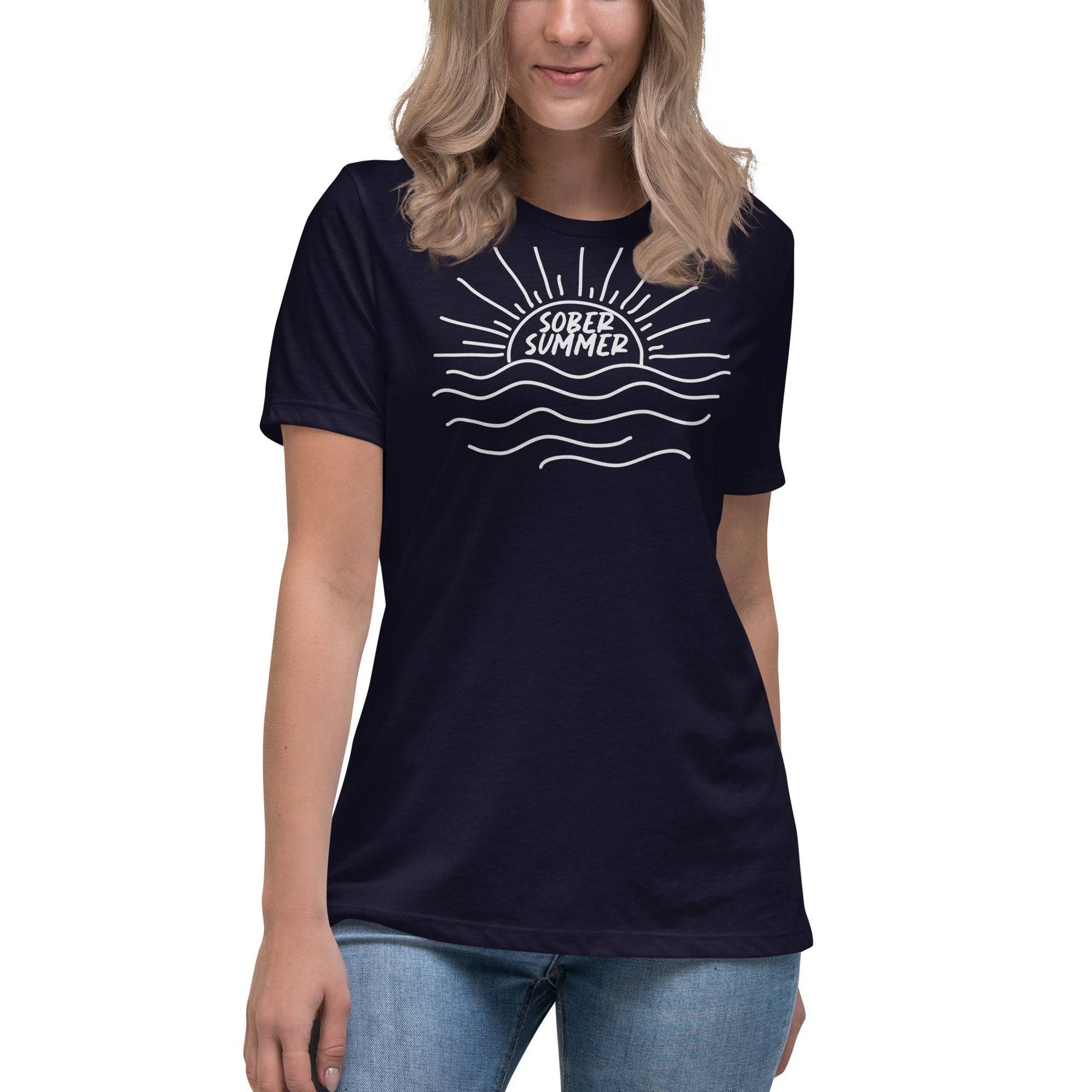 Sober Summer Women's Relaxed T-Shirt - SobrieTees.Life